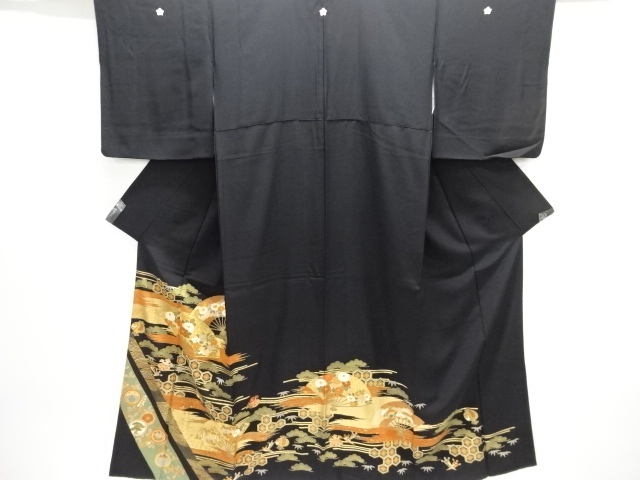 JAPANESE KIMONO / TOMESODE / EMBROIDERY / TREASURES